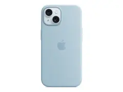 Apple - Baksidedeksel for mobiltelefon - MagSafe-samsvar silikon - lys blå - for iPhone 15