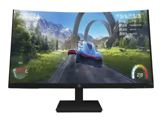HP X32c Gaming Monitor - LED-skjerm kurvet - 32" (31.5" synlig) - 1920 x 1080 Full HD (1080p) @ 165 Hz - VA - 350 cd/m² - 3000:1 - 1 ms - HDMI, DisplayPort - for Victus by HP Laptop 15, 16; Laptop 14, 15, 17; Pavilion x360 Laptop