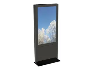 HI-ND Single Totem Touch 55" - Stativ for LCD-skjerm - svart - skjermstørrelse: 55" - plassering på gulv - for Samsung QM55R-T