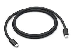 Apple Thunderbolt 4 Pro - Thunderbolt-kabel 24 pin USB-C (hann) til 24 pin USB-C (hann) - USB 3.2 / USB4 / Thunderbolt 3 / Thunderbolt 4 / DisplayPort - 1 m - støtte for kjedekopling - svart