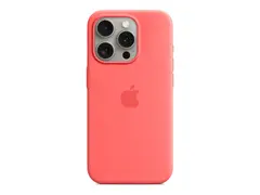 Apple - Baksidedeksel for mobiltelefon - MagSafe-samsvar silikon - guava - for iPhone 15 Pro