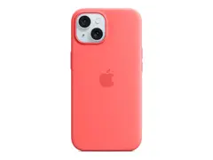 Apple - Baksidedeksel for mobiltelefon - MagSafe-samsvar silikon - guava - for iPhone 15