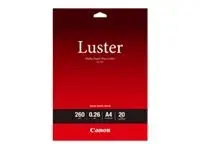 Canon Photo Paper Pro Luster LU-101 Glans - 260 mikroner - A4 (210 x 297 mm) - 260 g/m² - 20 ark fotopapir - for PIXMA PRO-1, PRO-10, PRO-100, TS7450i