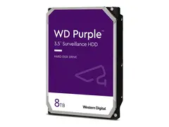 WD Purple WD85PURZ - Harddisk - 8 TB intern - 3.5" - SATA 6Gb/s - 5640 rpm - buffer: 256 MB