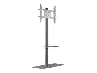 Multibrackets M Display Stand 180 Single Stativ - for LCD/LED-display - with floorstand/shelf - aluminium, stål - sølv - skjermstørrelse: 24"-65" - plassering på gulv