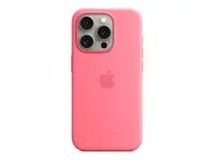 Apple - Baksidedeksel for mobiltelefon - MagSafe-samsvar silikon - rosa - for iPhone 15 Pro