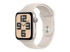 Apple Watch SE (GPS) - 2. generasjon 44 mm - stjernelysaluminium - smartklokke med sportsbånd - fluorelastomer - stjernelys - båndbredde: M/L - 32 GB - Wi-Fi, Bluetooth - 32.9 g