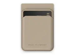 IDEAL OF SWEDEN - Magnetkortholder MagSafe-samsvar - polyuretan, polykarbonat - beige - for Apple iPhone 12, 13, 14, 15