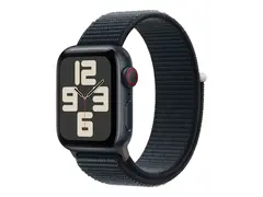 Apple Watch SE (GPS + Cellular) 2. generasjon - 40 mm - midnattsaluminium - smartklokke med sportssløyfe - vevet nylon - midnatt - håndleddstørrelse: 130-200 mm - 32 GB - Wi-Fi, LTE, Bluetooth - 4G - 27.8 g