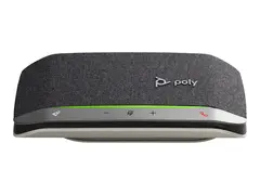 Poly Sync 20+ - Smart høyttalertelefon Bluetooth - trådløs, kablet - USB-A - svart, sølv - Zoom Certified, Certified for Microsoft Teams