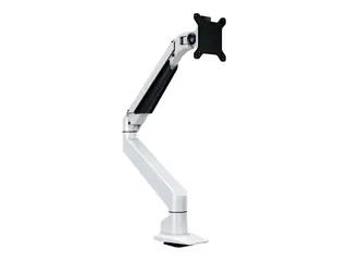 Multibrackets M VESA Gas Lift Arm Single Monteringssett (leddarm, skrivebordsklemmemontering) - for LCD-skjerm - aluminium - hvit - skjermstørrelse: 15"-32"