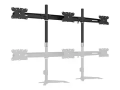 Multibrackets M VESA Desktopmount Triple Stand Expansion Kit Monteringskomponent (monteringsarm for tredobbelt skjerm) - for 3 LCD-skjermer - plastikk, aluminium, stål - svart - skjermstørrelse: 24"-32"