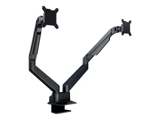 Multibrackets M VESA Gas Lift Arm Dual Side by Side Monteringssett - justerbar arm - for 2 LCD-skjermer - aluminium, stål - svart - skjermstørrelse: 15"-32" - skrivebordsmonterbar